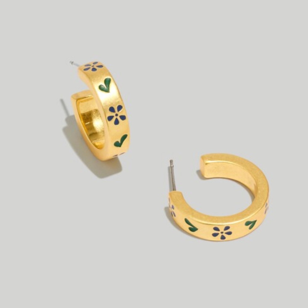 MADEWELL NEW Enamel Countryside Small Hoop Earrings 🔥No offer item🔥